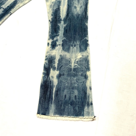 Psychedelic Crop Flare Jeans Size 27 4 - Picture 10 of 12